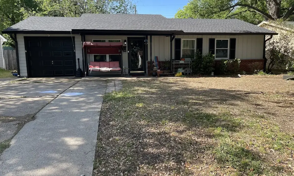 Asphalt Shingle Roof Repair crew at work on a residential roof in Diamond Springs